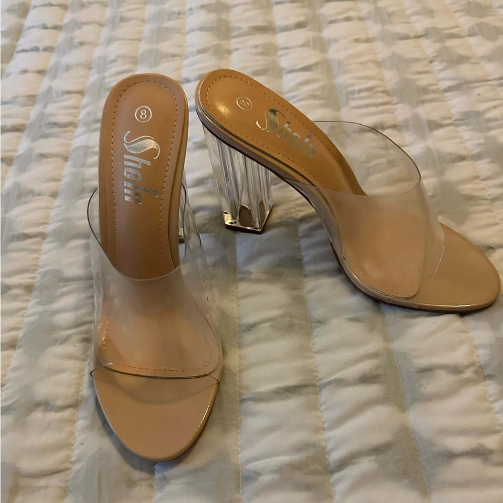 Shein Clear Block Heel